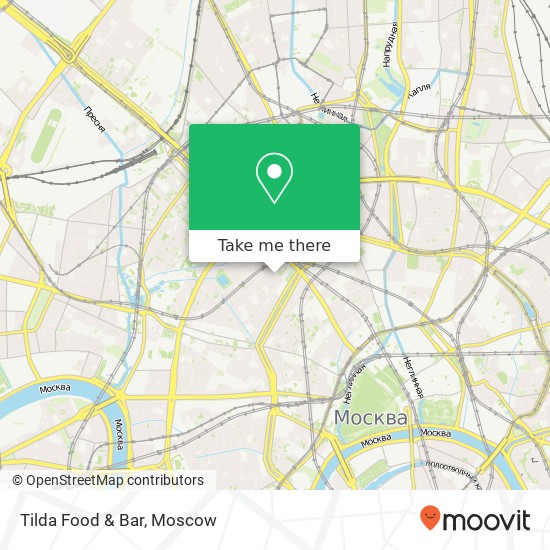 Tilda Food & Bar, Сытинский тупик Москва 123104 map