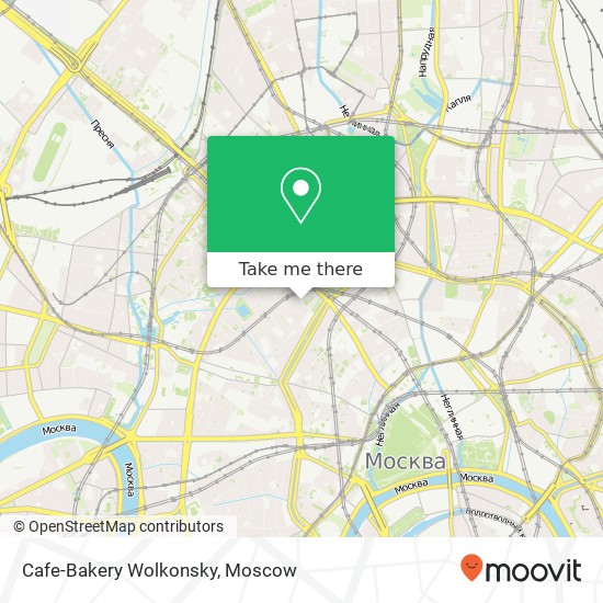 Cafe-Bakery Wolkonsky, Малый Палашёвский переулок Москва 123104 map