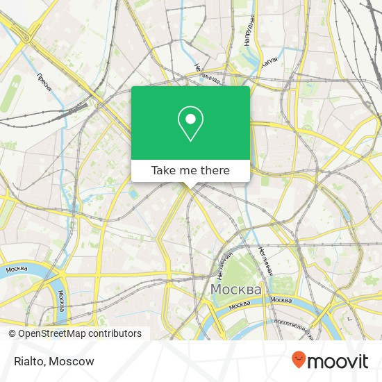 Rialto, Тверская улица, 16 Москва 125009 map