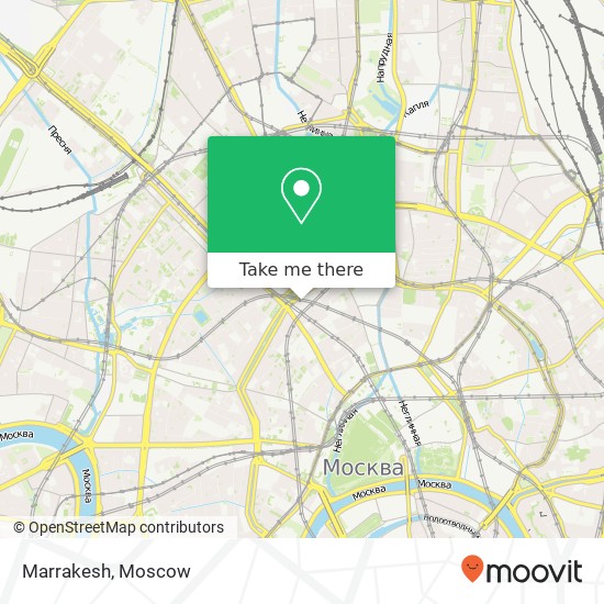 Marrakesh, Страстной бульвар Москва 125009 map