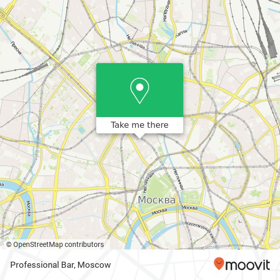 Professional Bar, Столешников переулок, 6 Москва 125009 map