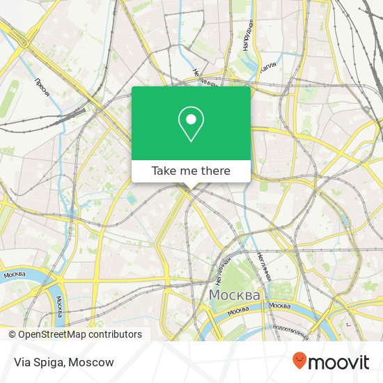 Via Spiga, Страстной бульвар Москва 125009 map
