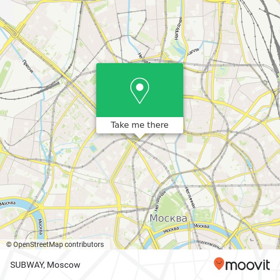 SUBWAY, Москва 125009 map