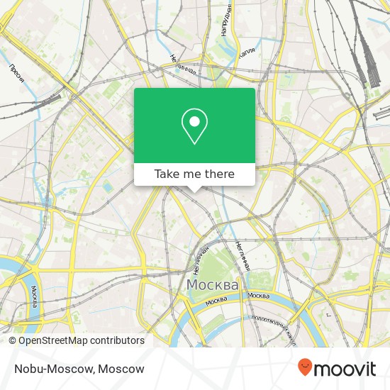 Nobu-Moscow, улица Большая Дмитровка Москва 107031 map