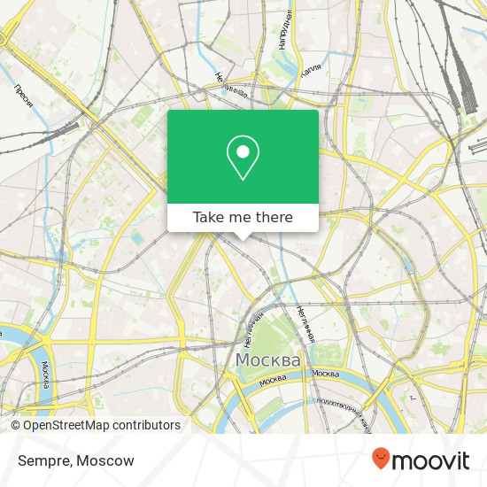Sempre, улица Большая Дмитровка Москва 107031 map
