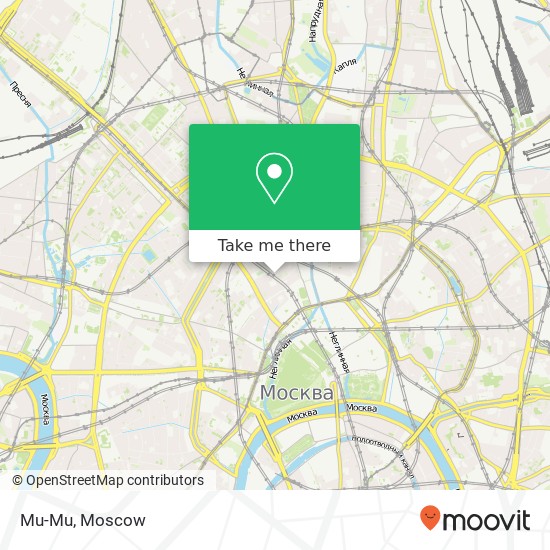 Mu-Mu, улица Большая Дмитровка Москва 125009 map