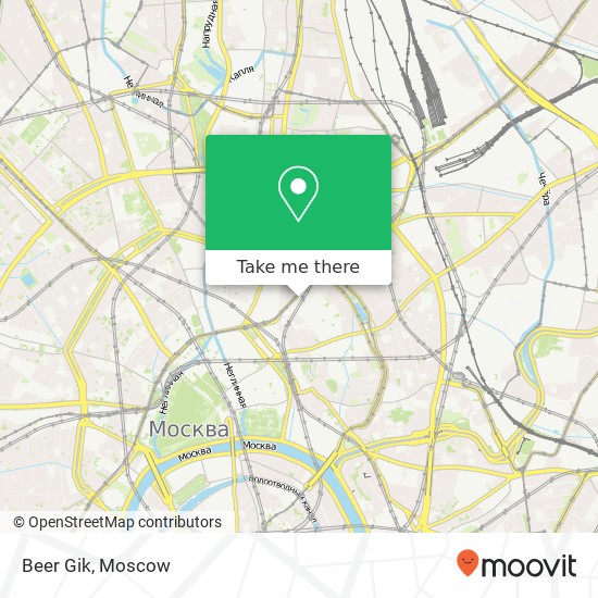 Beer Gik, Москва 101000 map