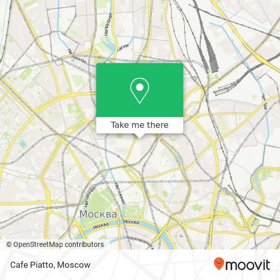 Cafe Piatto, Москва 101000 map