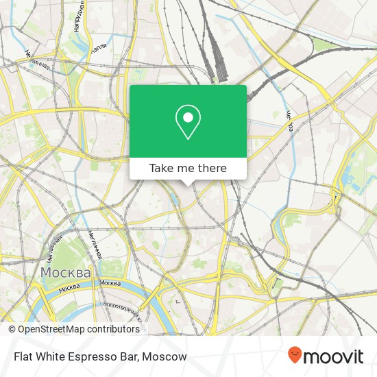 Flat White Espresso Bar, улица Чаплыгина, 16 Москва 105062 map