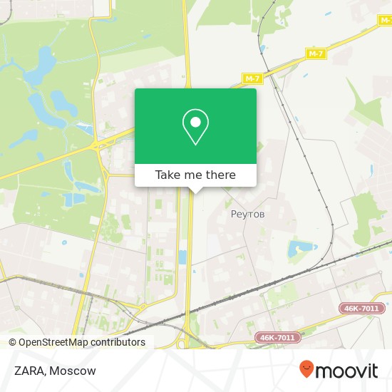 ZARA, Реутов 143966 map