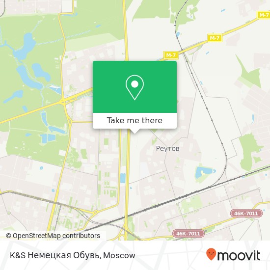 K&S Немецкая Обувь, Реутов 143966 map