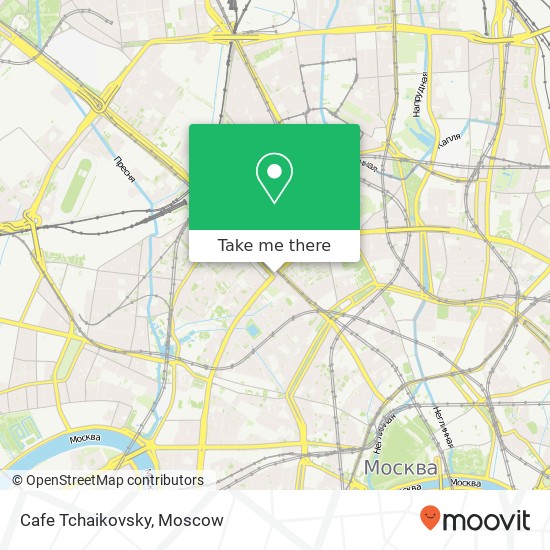 Cafe Tchaikovsky, Большая Садовая улица Москва 125047 map