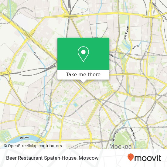 Beer Restaurant Spaten-House, 2-я Тверская-Ямская улица Москва 125047 map