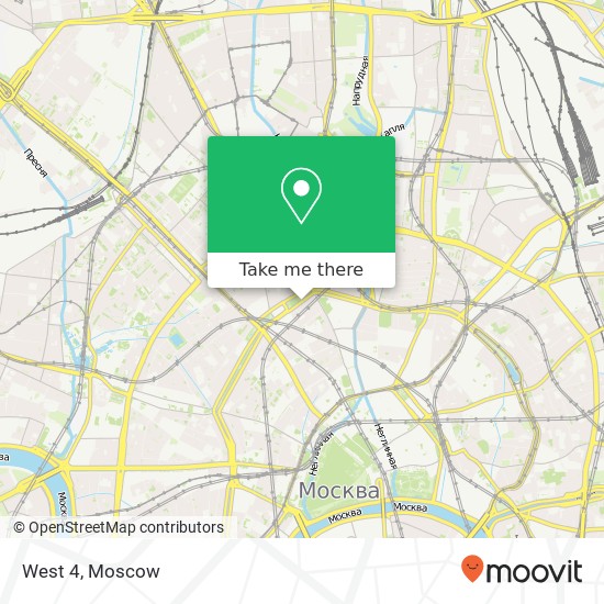 West 4, Страстной бульвар Москва 107031 map