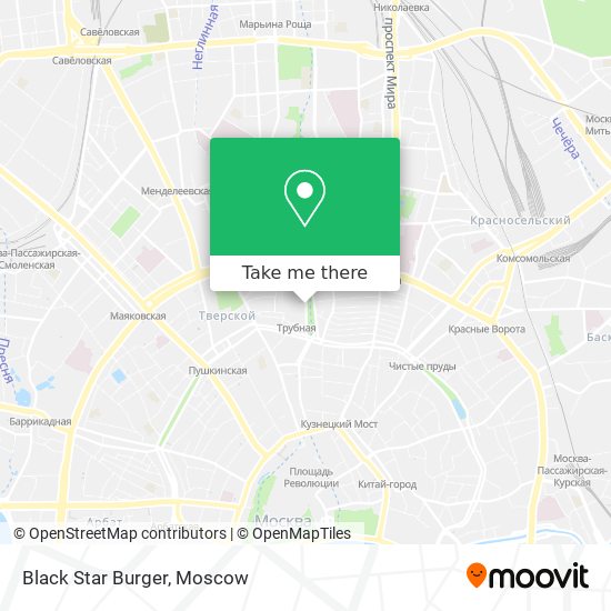 Black Star Burger map