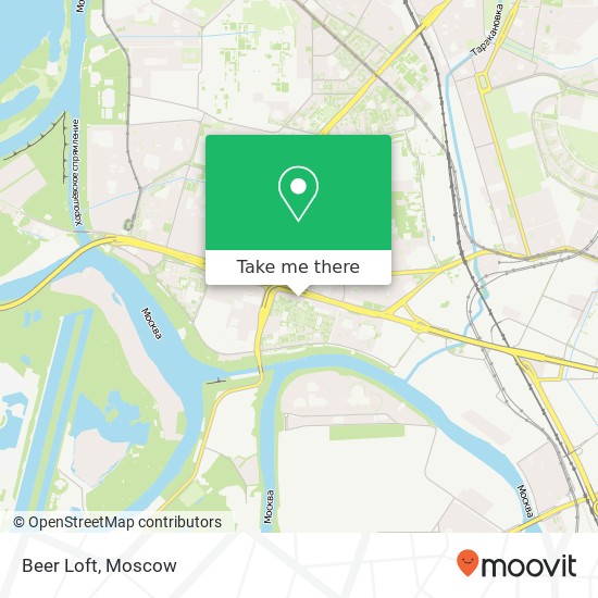 Beer Loft, улица Мнёвники Москва 123308 map