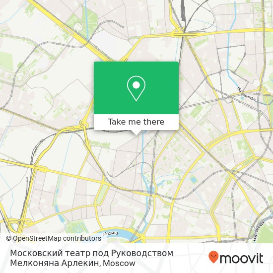 Московский театр под Руководством Мелконяна Арлекин map