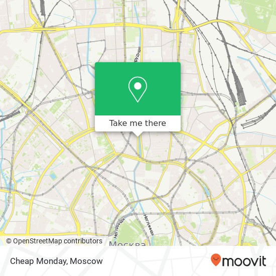 Cheap Monday, Цветной бульвар Москва 127051 map