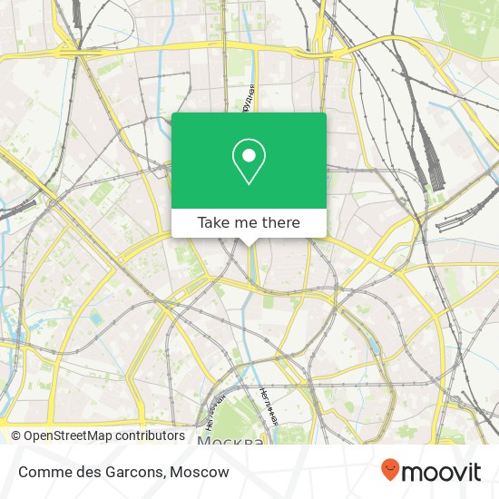 Comme des Garcons, Цветной бульвар Москва 127051 map