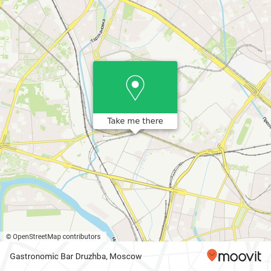 Gastronomic Bar Druzhba, Хорошёвское шоссе Москва 123007 map