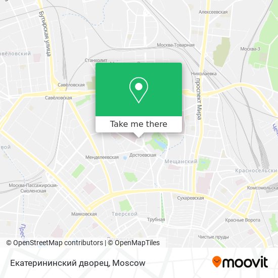 How To Get To Екатерининский Дворец In Марьина Роща By Metro, Bus.