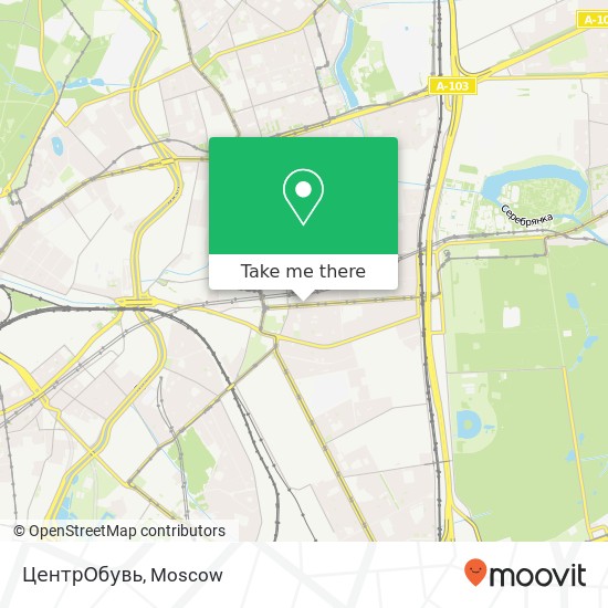 ЦентрОбувь, Щербаковская улица, 5A Москва 105187 map