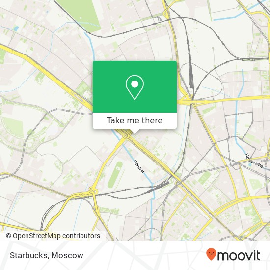Starbucks, Москва 125040 map
