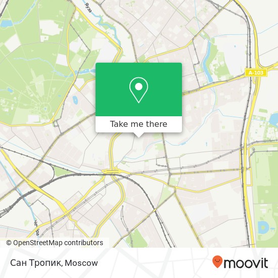 Сан Тропик, улица Буженинова Москва 107023 map