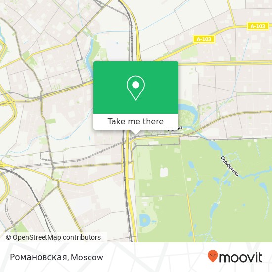 Романовская, Москва 105187 map