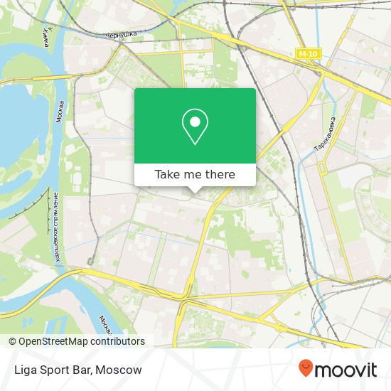 Liga Sport Bar, улица Расплетина Москва 123060 map