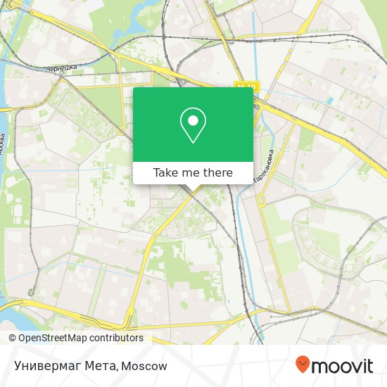 Универмаг Мета, улица Народного Ополчения Москва 123060 map