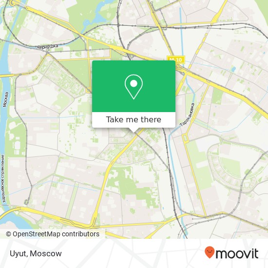 Uyut, улица Маршала Бирюзова Москва 123060 map