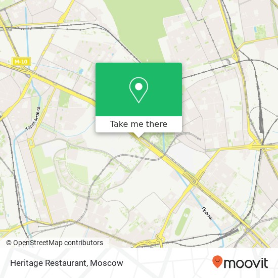 Heritage Restaurant, Ленинградский проспект Москва 125167 map