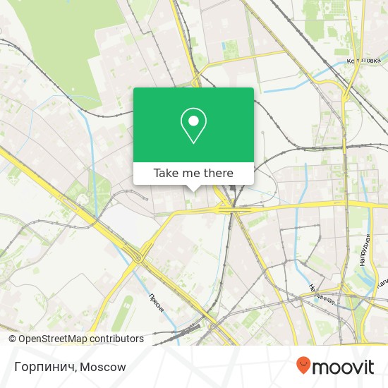 Горпинич, Раздельная улица Москва 127220 map