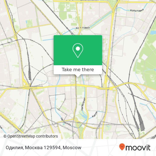 Одилия, Москва 129594 map