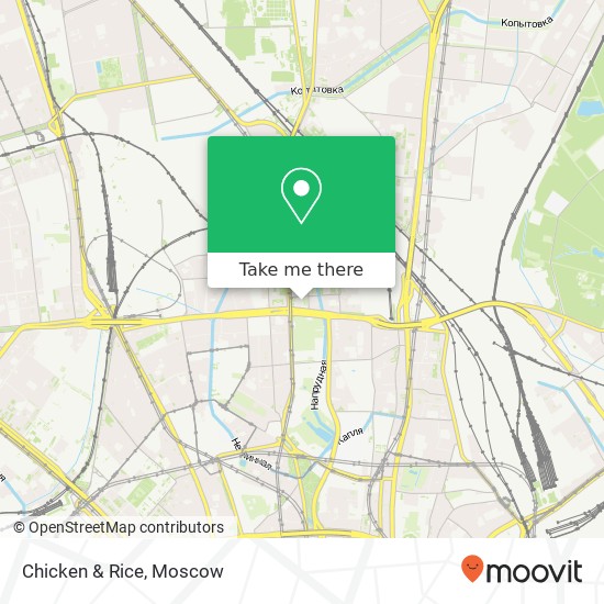 Chicken & Rice, Москва 129594 map