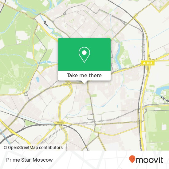 Prime Star, Преображенская площадь Москва 107061 map