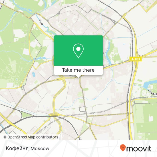 Кофейня, Преображенская площадь Москва 107061 map