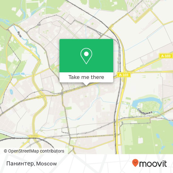 Панинтер, Большая Черкизовская улица, 16 Москва 107061 map