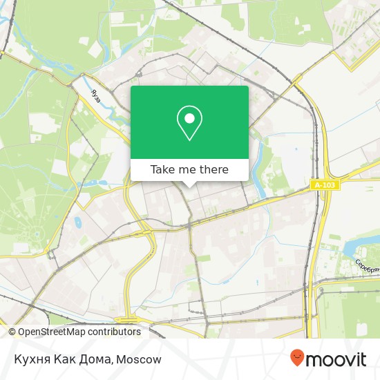 Кухня Как Дома, Москва 107076 map