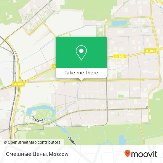 Смешные Цены, Сиреневый бульвар Москва 105425 map