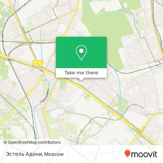 Эстель Адони, Ленинградский проспект, 62A Москва 125167 map