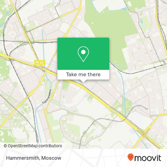 Hammersmith, Ленинградский проспект Москва 125167 map