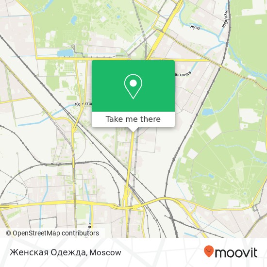 Женская Одежда, проспект Мира Москва 129626 map