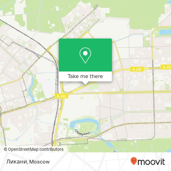 Ликани, Щёлковское шоссе Москва 105122 map