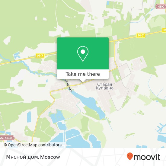Мясной дом, Большая Московская улица Ногинский район 142450 map