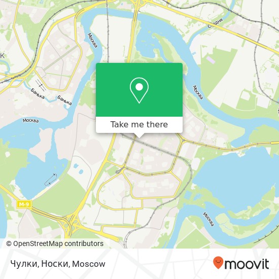 Чулки, Носки, Москва 123592 map