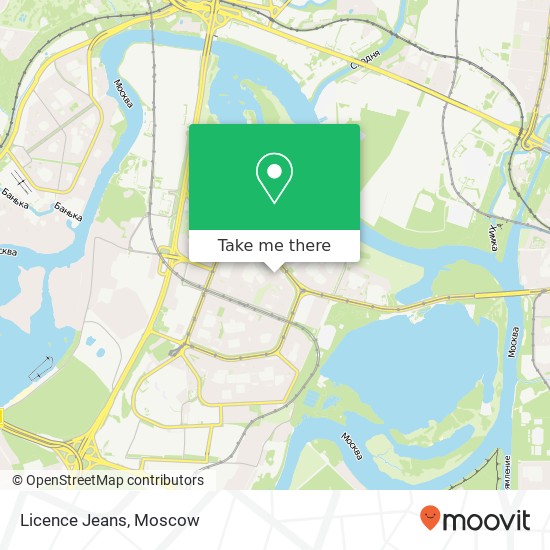 Licence Jeans, Москва 123592 map