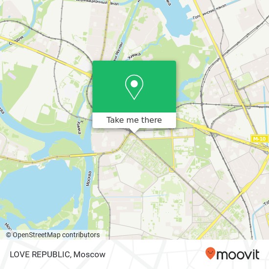 LOVE REPUBLIC, Новощукинская улица Москва 123182 map