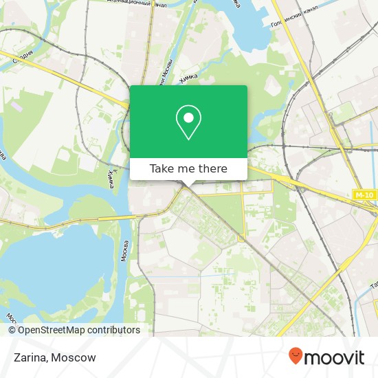 Zarina, Новощукинская улица Москва 123182 map